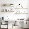 vidaXL Estantes flotantes pared 4 uds MDF color roble 120x23,5x3,8 cm