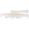 vidaXL Cama sin colch&oacute;n madera maciza de pino blanca 180x200 cm