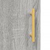vidaXL Aparador alto madera contrachapada gris Sonoma 34,5x34x180 cm
