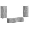 vidaXL Conjunto de mueble de TV 2 uds. Gris Sonoma
