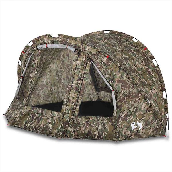 vidaXL Tienda de pesca para 4 personas impermeable camuflaje
