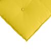 vidaXL Coj&iacute;n de Espalda Amarillo Claro 120 x 19 x 50 cm tela