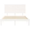 vidaXL Estructura de cama sin colch&oacute;n madera de pino blanca 140x200 cm