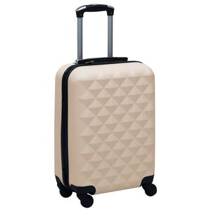 vidaXL Maleta r&iacute;gida con ruedas ABS dorado
