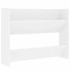 vidaXL Zapateros de pared 2 uds madera contrachapada blanco 80x18x60cm