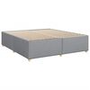 vidaXL Cama box spring con colch&oacute;n tela gris claro 200x200 cm