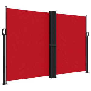 vidaXL Toldo lateral retr&aacute;ctil rojo 160x1200 cm