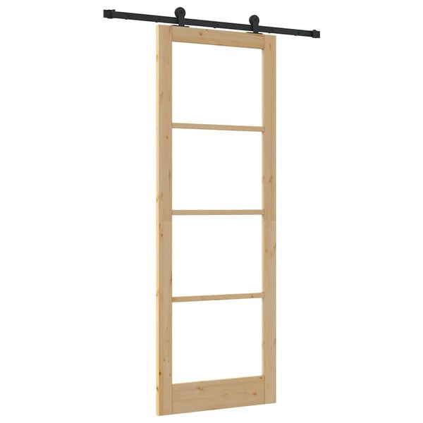 vidaXL Puerta Corredera ORKDAL Natural 83 x 232 cm
