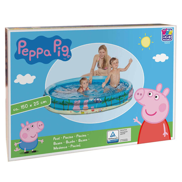 Happy People Piscina de 3 anillos Peppa Pig 150x25 cm
