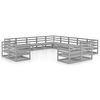 vidaXL Juego de muebles de jard&iacute;n 13 piezas madera maciza de pino