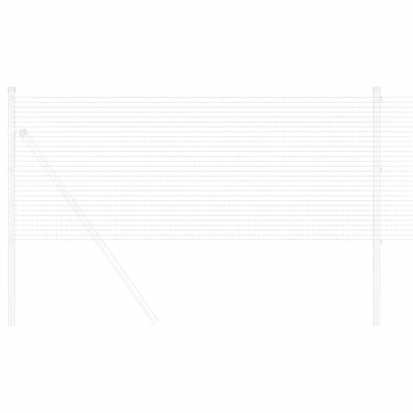 vidaXL Cerca de Alambre Soldado Plateado 1.4 x 25 m Acero