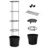 vidaXL Macetero para tomates polipropileno gris antracita &Oslash;39x150 cm