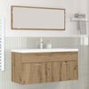 vidaXL Mueble de Cuarto de Ba&ntilde;o Roble artesanal 100 x 38,5 x 46 cm