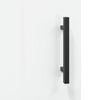 vidaXL Aparador alto madera contrachapada blanco brillo 34,5x34x180 cm