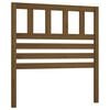 vidaXL Cabecero de cama madera maciza de pino marr&oacute;n miel 96x4x100 cm
