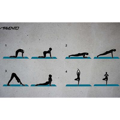 Avento Esterilla de fitness/yoga espuma NBR gris