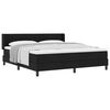 vidaXL Cama tipo Box Spring con colch&oacute;n Negro 200 x 180 cm Poli&eacute;ster
