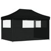 vidaXL Carpa de Fiesta Negro 279 x 410 x 315 cm Tela Oxford