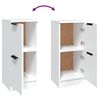 vidaXL Aparadores 2 uds madera contrachapada blanco 30x30x70 cm