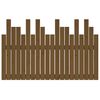 vidaXL Cabecero cama pared madera maciza pino marrón miel 127,5x3x80cm