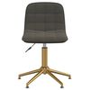 vidaXL Silla de oficina giratoria de terciopelo gris oscuro