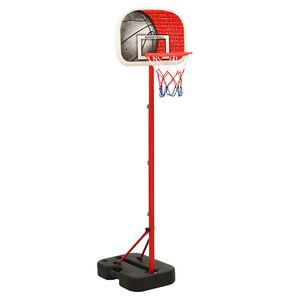 vidaXL Juego de canasta de baloncesto port&aacute;til ajustable 138,5-166 cm