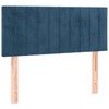 vidaXL Cama box spring colch&oacute;n y LED terciopelo azul oscuro 100x200 cm
