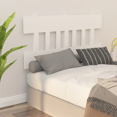 vidaXL Cabecero de cama madera maciza de pino blanco 143,5x3x81 cm