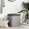 vidaXL Banco con almacenaje madera ingenier&iacute;a gris Sonoma 42x42x45 cm