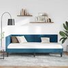vidaXL Estructura de cama en esquina Azul 80 cm x 200 cm Terciopelo