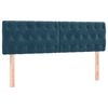 vidaXL Cama box spring con colch&oacute;n terciopelo azul oscuro 160x200 cm
