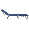 vidaXL Tumbona plegable 2 pcs Azul 188 x 57 x 86,5 cm Poli&eacute;ster