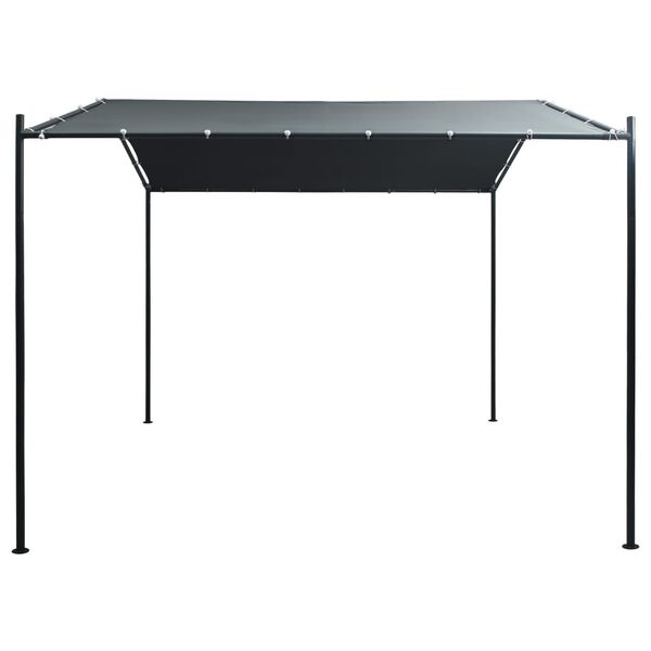 vidaXL Cenador carpa de acero gris antracita 3x3 m