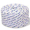 vidaXL Cuerda marina de polipropileno 10 mm 50 m blanca