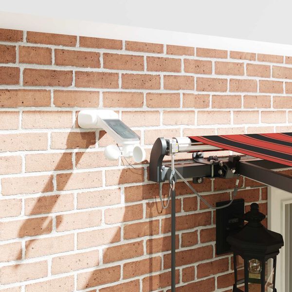 vidaXL Tela de toldo con Naranja y marr&oacute;n 400 x 300 cm Poli&eacute;ster