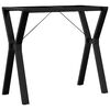 vidaXL Patas de mesa de comedor estructura Y acero 80x40x73 cm