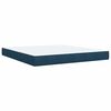 vidaXL Cama box spring con colch&oacute;n terciopelo azul oscuro 180x200 cm