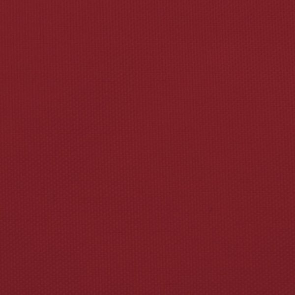 vidaXL Toldo de vela triangular tela Oxford rojo 5x6x6 m