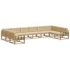 vidaXL Conjunto de sof&aacute;s de exterior 10 uds. y Beige