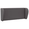 vidaXL Oreja de cabecero Gris Tenue 40 x 23 x 6 cm PVC