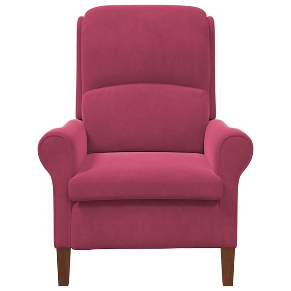 vidaXL sill&oacute;n Rojo vino tinto 76 x 94 x 102 cm Terciopelo