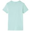 Camiseta infantil verde menta claro 92