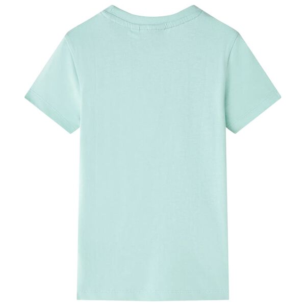 Camiseta infantil verde menta claro 92