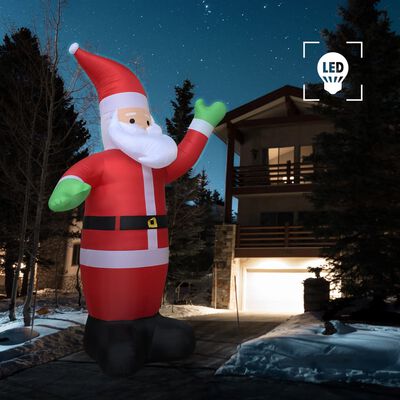 vidaXL Papá Noel inflable con luces LED IP20 600 cm XXL