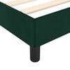 vidaXL Estructura de cama sin colch&oacute;n terciopelo verde oscuro 90x200cm
