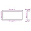 vidaXL Nichos de Ducha Negro 75 x 30 x 9,5 cm Acero inoxidable
