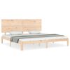 vidaXL Estructura de cama sin colch&oacute;n madera maciza de pino 200x200 cm