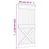 vidaXL Puerta corredera con herrajes madera maciza de pino 95x210 cm
