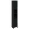 vidaXL Gabinete de Ba&ntilde;o Roble Negro 30 x 30 x 183,5 cm