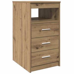 vidaXL Cajonera de madera de ingenier&iacute;a roble artisan 40x50x76 cm